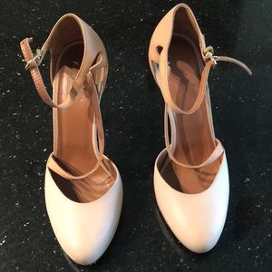Max & Co heels sz 37 leather Made in Italy